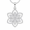 14K/18K Lab Grown Diamond Pave Cluster Pendant Necklace