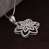 14K/18K Lab Grown Diamond Pave Cluster Pendant Necklace