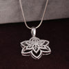 14K/18K Lab Grown Diamond Pave Cluster Pendant Necklace
