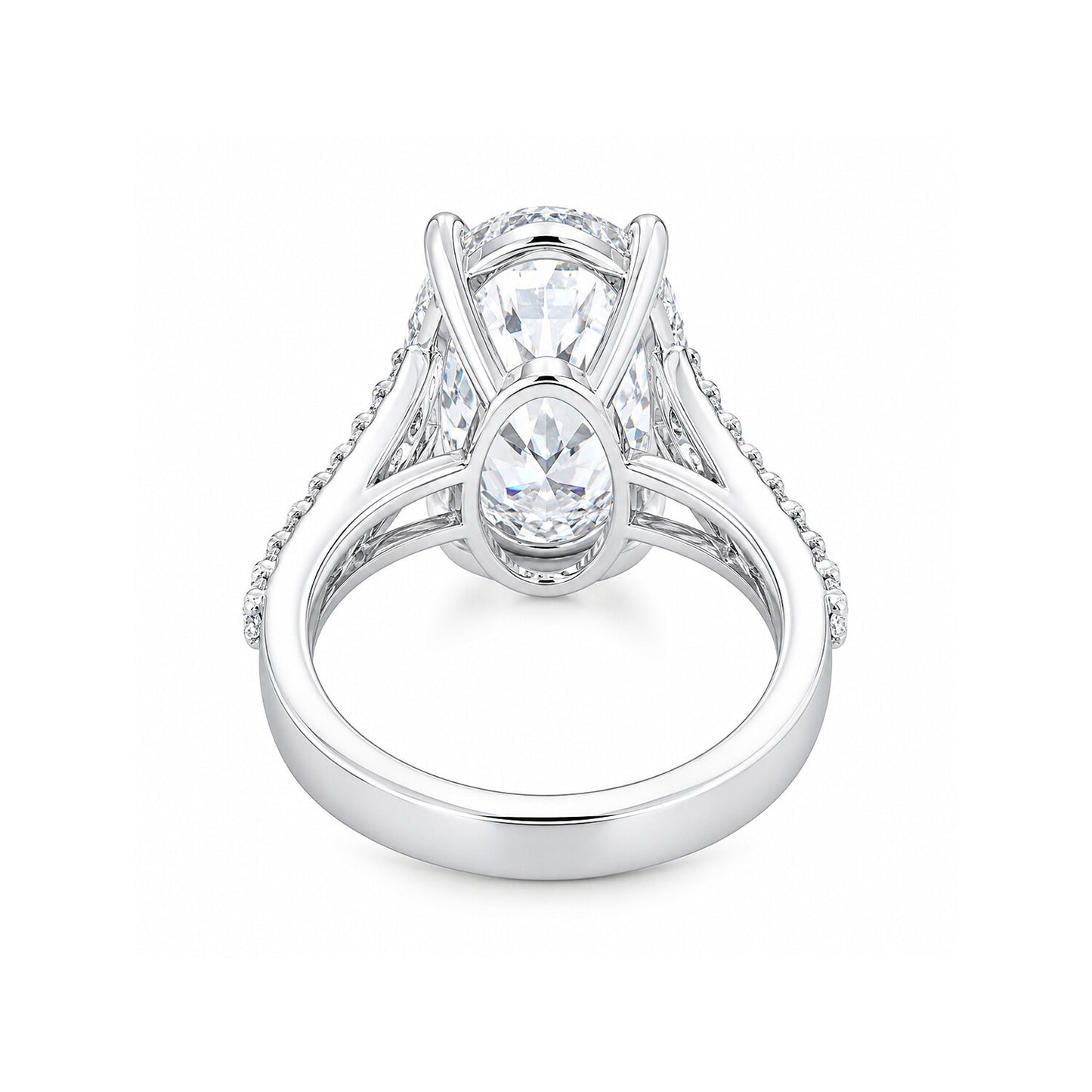 14K/18K Lab Grown Diamond Oval Cut Ring for Women