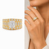 14K Lab Grown Diamond Heart-Cut Halo Ring