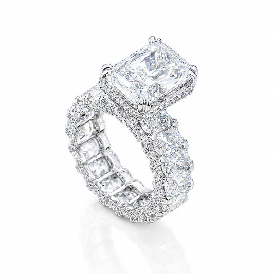 14K Lab Grown Diamond Round-Cut Statement Cocktail Ring