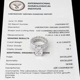 14K Lab Grown Diamond Round-Cut Statement Cocktail Ring