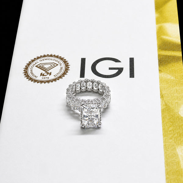 14K Lab Grown Diamond Round-Cut Statement Cocktail Ring