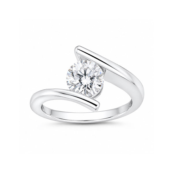 14K/18K Lab Grown Diamond Round Cut Ring for Women
