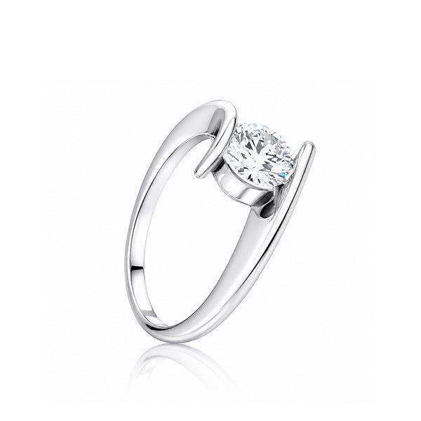 14K/18K Lab Grown Diamond Round Cut Ring for Women