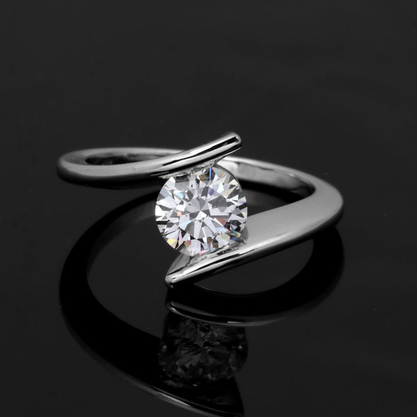 14K/18K Lab Grown Diamond Round Cut Ring for Women