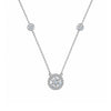 18K Lab Grown Emerald-Cut Diamond Solitaire Pendant Necklace