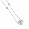 18K Lab Grown Emerald-Cut Diamond Solitaire Pendant Necklace