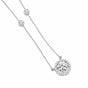 18K Lab Grown Emerald-Cut Diamond Solitaire Pendant Necklace
