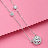 18K Lab Grown Emerald-Cut Diamond Solitaire Pendant Necklace