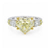 14K Lab Grown Diamond Heart-Cut Statement Heart Ring