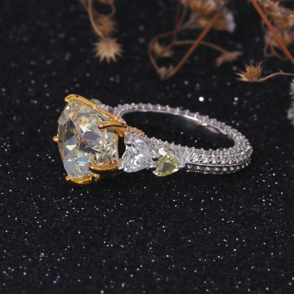 14K Lab Grown Diamond Heart-Cut Statement Heart Ring