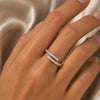 18K Lab Grown Diamond Round Cut Ring for Women