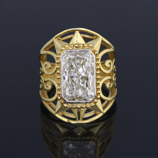 14K Lab Grown Diamond Sleek Polished Band Ring
