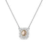18K Lab Grown Emerald-Cut Diamond Solitaire Pendant Necklace
