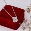 18K Lab Grown Emerald-Cut Diamond Solitaire Pendant Necklace