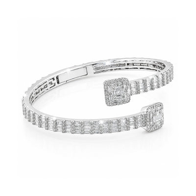 14K/18K Lab Grown Diamond Tennis Bracelet – Round Cut, 12.73 Ct tw, VVS/E, IGI Certified, BIS Hallmark Gold