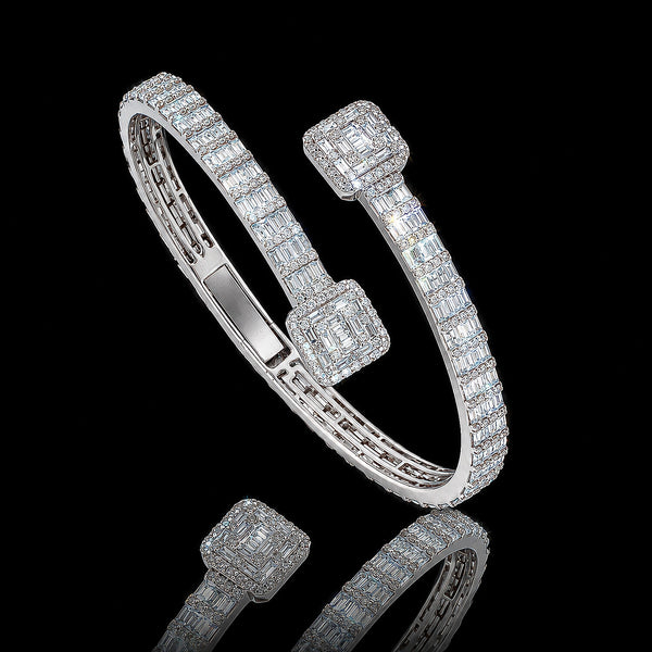 14K/18K Lab Grown Diamond Tennis Bracelet – Round Cut, 12.73ct, BIS Hallmark Gold