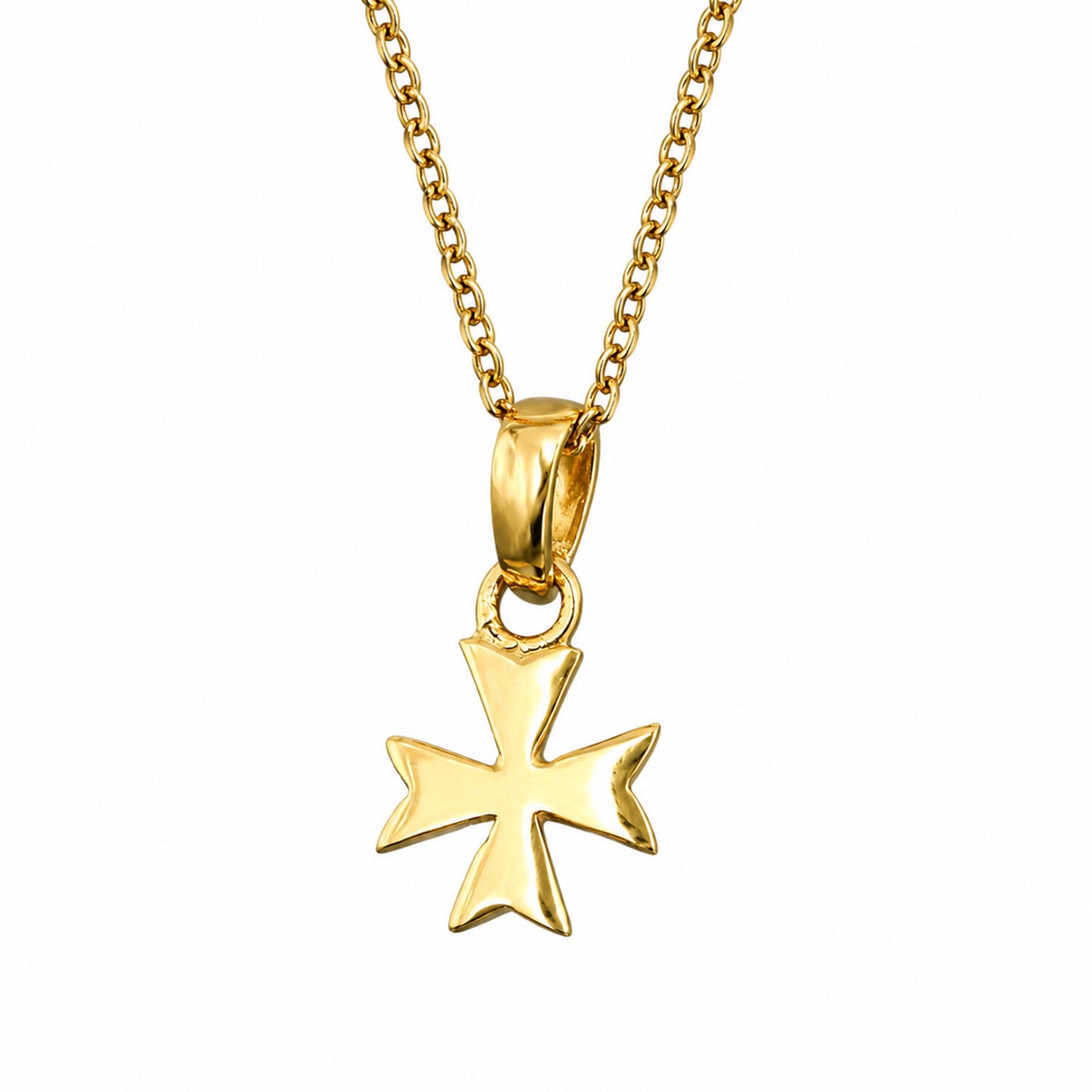 18K Gold Fancy-Cut Diamond Pendant Necklace