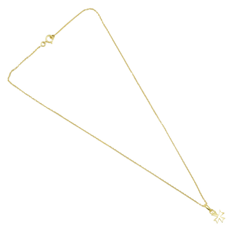 18K Gold Fancy-Cut Diamond Pendant Necklace
