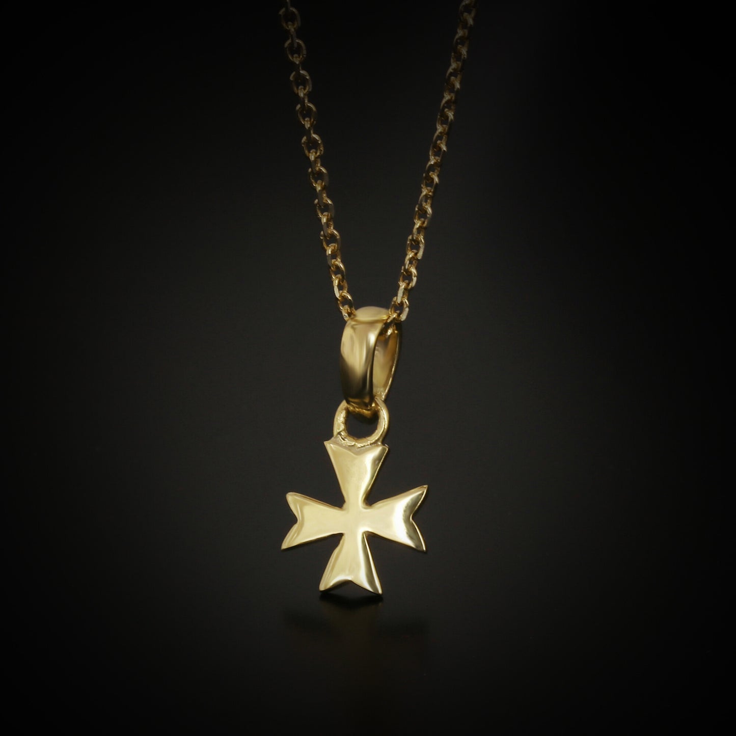 18K Gold Fancy-Cut Diamond Pendant Necklace