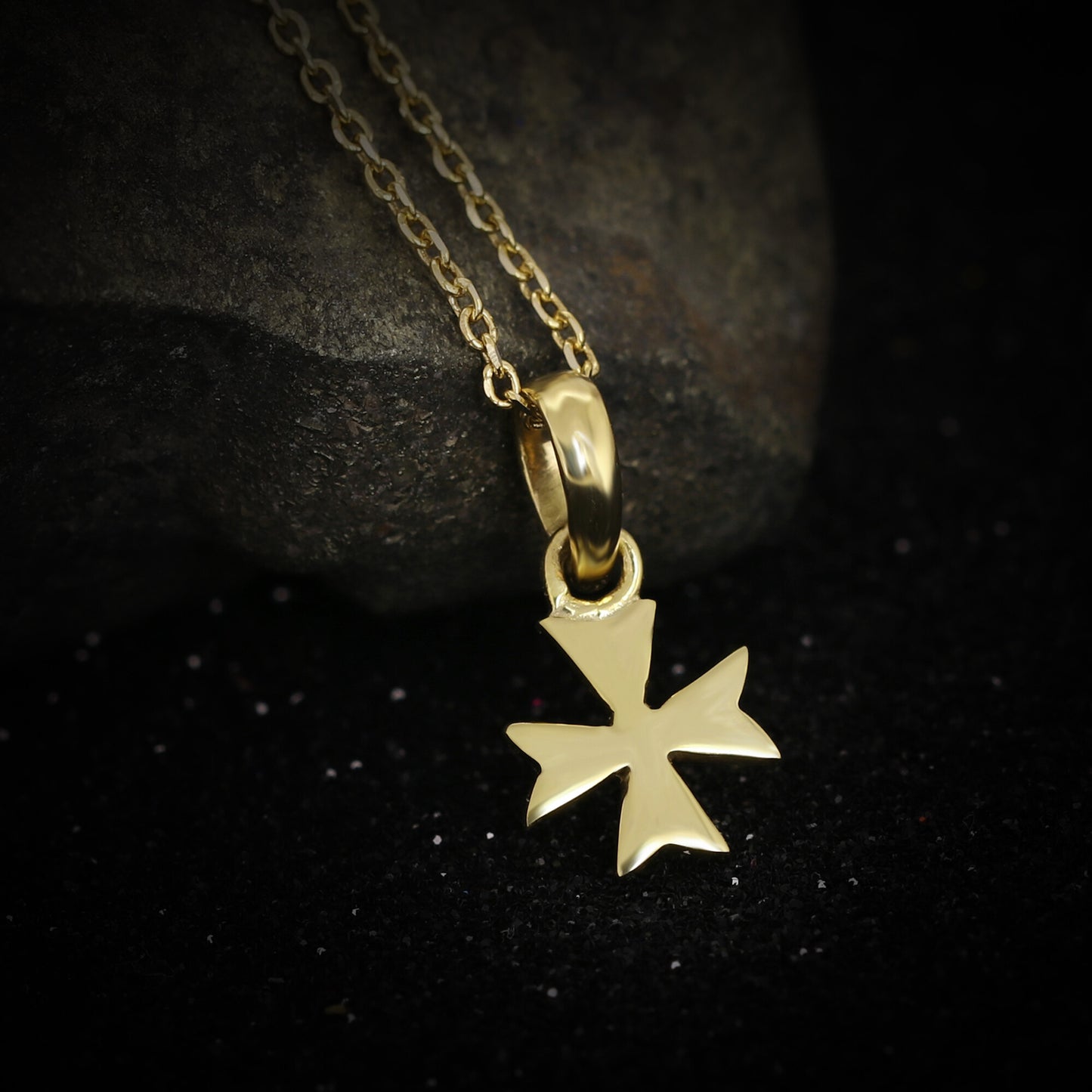 18K Gold Fancy-Cut Diamond Pendant Necklace