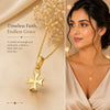 18K Gold Fancy-Cut Diamond Pendant Necklace