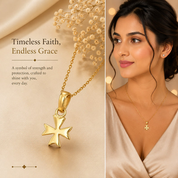 18K Gold Fancy-Cut Diamond Pendant Necklace
