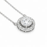 14K/18K Lab Grown Diamond Cluster Pendant Necklace – Everyday Wear
