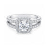 14K Lab Grown Diamond Round-Cut Pave Cluster Ring