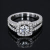 14K Lab Grown Diamond Round-Cut Pave Cluster Ring