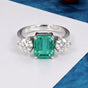 14K Lab Grown Diamond Emerald-Cut Solitaire Ring, 4 Ct, VVS/E | IGI Certified