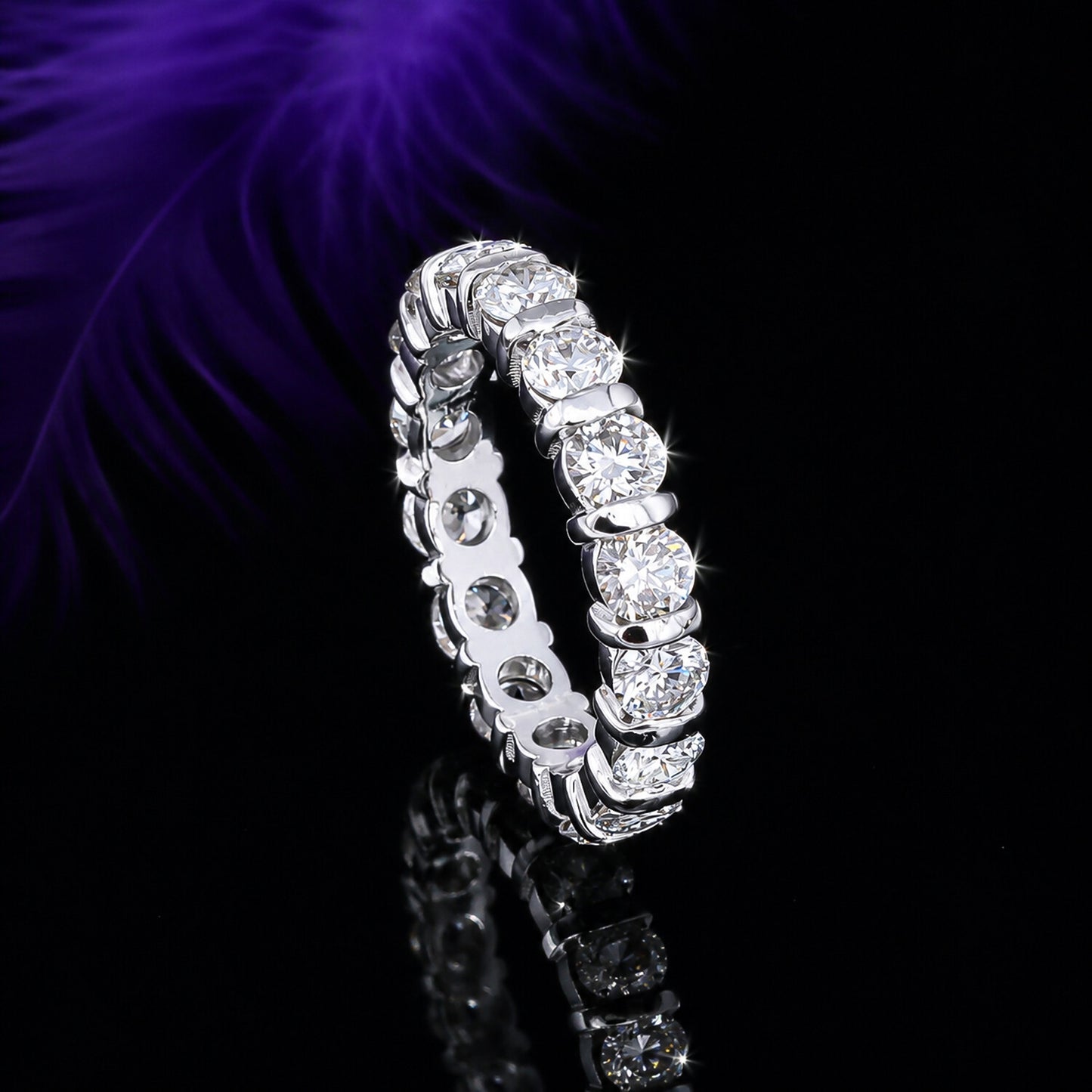 14K/18K Lab Grown Diamond Round Cut Ring for Women