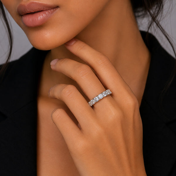 14K/18K Lab Grown Diamond Round Cut Ring for Women