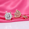 14K/18K Lab-Grown Diamond Solitaire Round Stud Earrings
