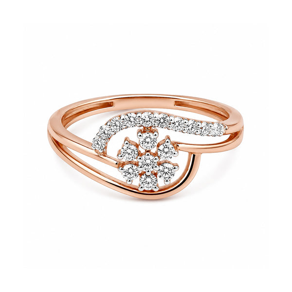 18K Lab Grown Diamond Round-Cut Halo Ring