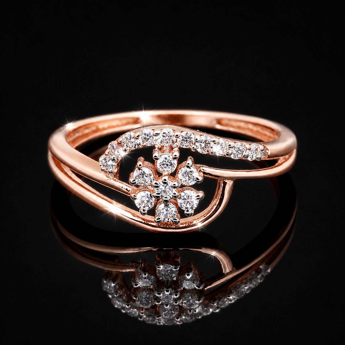 18K Lab Grown Diamond Round-Cut Halo Ring