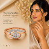 18K Lab Grown Diamond Round-Cut Halo Ring