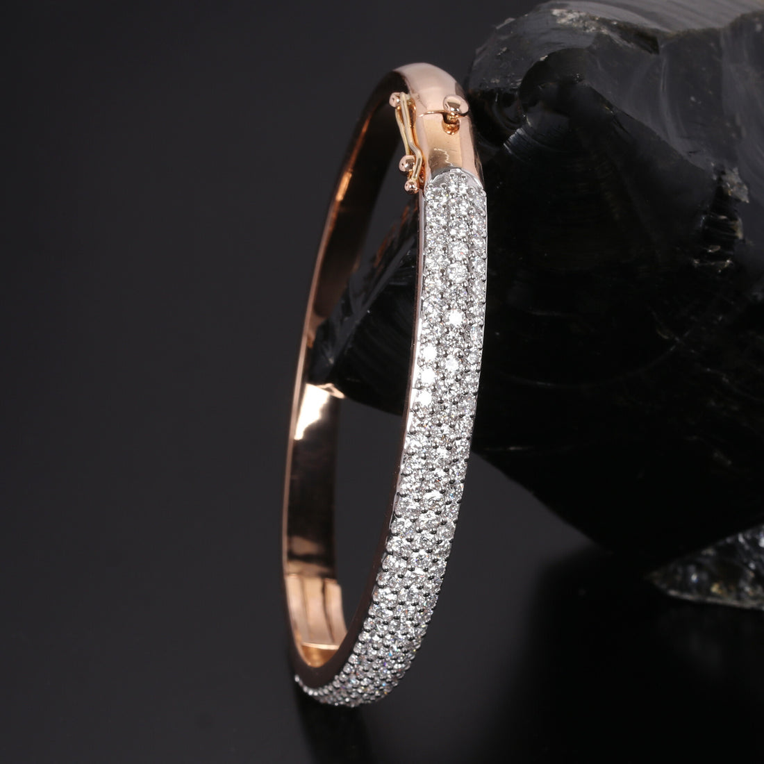 18K Lab Grown Diamond Tennis Bracelet – Round Cut, 3.26ct, BIS Hallmark Gold