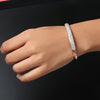 18K Lab Grown Diamond Tennis Bracelet – Round Cut, 3.26ct, BIS Hallmark Gold