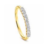 14K/18K Lab Grown Diamond Round Halo Ring (0.36 ct tw) - BIS Hallmarked Gold
