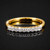 14K/18K Lab Grown Diamond Round Halo Ring (0.36 ct tw) - BIS Hallmarked Gold