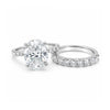 18K Lab Grown Diamond Oval Halo Ring (0.79 ct tw) - BIS Hallmarked Gold