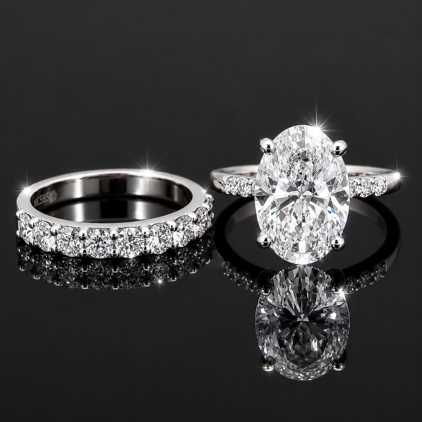 18K Lab Grown Diamond Oval Halo Ring (0.79 ct tw) - BIS Hallmarked Gold