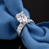 18K Lab Grown Diamond Oval Halo Ring (0.79 ct tw) - BIS Hallmarked Gold