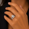 18K Lab Grown Diamond Oval Halo Ring (0.79 ct tw) - BIS Hallmarked Gold