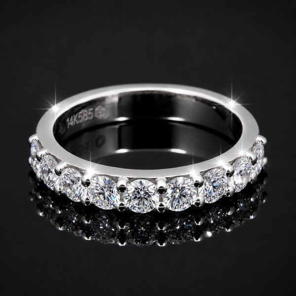 14K Lab Grown Diamond Round Delicate Cluster Ring | IGI Certified