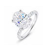 14K Lab Grown Diamond Oval Cluster Ring | IGI Certified
