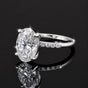 14K/18K Lab Grown Diamond Oval Solitaire Ring, 2 Ct, VVS/E | IGI Certified